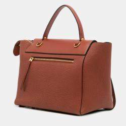 Pre Owned Celine Brown Mini Goatskin Belt Bag