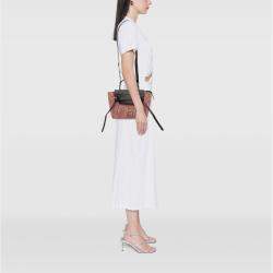Pre Owned Celine Pink Micro Tweed Belt Satchel