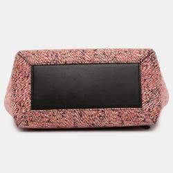 Pre Owned Celine Pink Micro Tweed Belt Satchel