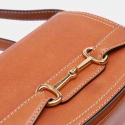 Pre Owned Celine Brown Small Leather Crecy Flap Crossbody