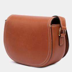 Pre Owned Celine Brown Small Leather Crecy Flap Crossbody