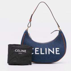 Pre Owned Celine Blue Denim Ava Shoulder Bag