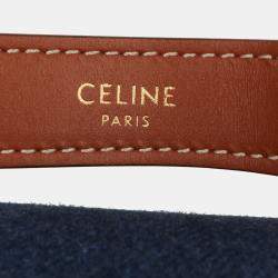 Pre Owned Celine Blue Denim Ava Shoulder Bag