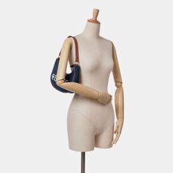 Pre Owned Celine Blue Denim Ava Shoulder Bag