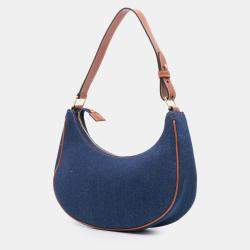 Pre Owned Celine Blue Denim Ava Shoulder Bag