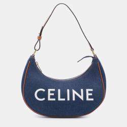 Pre Owned Celine Blue Denim Ava Shoulder Bag
