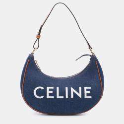 Pre Owned Celine Blue Denim Ava Shoulder Bag