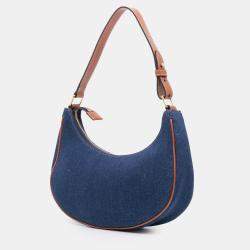 Pre Owned Celine Blue Denim Ava Shoulder Bag