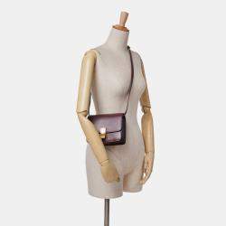 Pre Owned Celine Red Small Calfskin Classic Box