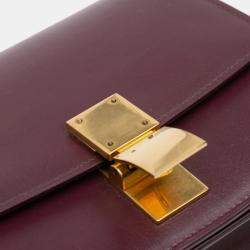 Pre Owned Celine Red Small Calfskin Classic Box