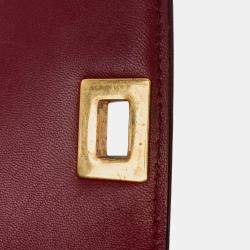 Pre Owned Celine Red Small Calfskin Classic Box