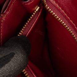 Pre Owned Celine Red Small Calfskin Classic Box
