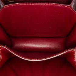 Pre Owned Celine Red Small Calfskin Classic Box