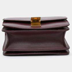 Pre Owned Celine Red Small Calfskin Classic Box