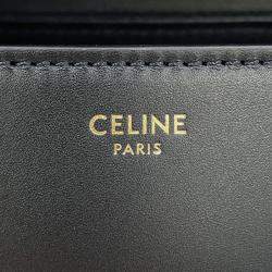Pre Owned Celine Teen Nino 2-Way Handbag Black Smooth Satined Calf Leather