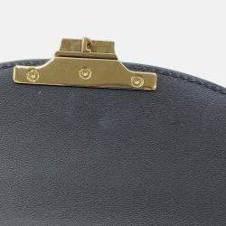 Pre Owned Celine Teen Nino 2-Way Handbag Black Smooth Satined Calf Leather