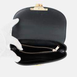 Pre Owned Celine Teen Nino 2-Way Handbag Black Smooth Satined Calf Leather