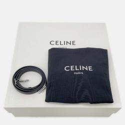 Pre Owned Celine Big Bag Bucket Black Leather Size Nano 2Way Handbag