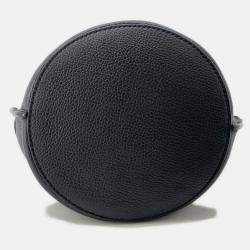 Pre Owned Celine Big Bag Bucket Black Leather Size Nano 2Way Handbag