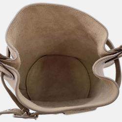 Pre Owned Celine Big Beige Leather Nano 2Way Bucket Bag 