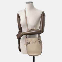 Pre Owned Celine Big Beige Leather Nano 2Way Bucket Bag 