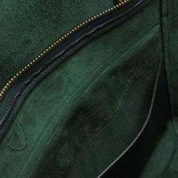 Pre Owned Celine Belt Bag Dark Green Leather Size Micro