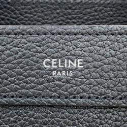 Pre Owned Celine Luggage Shopper Black Leather Size Nano