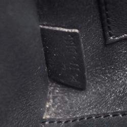 Pre Owned Celine Navy Leather Nano Luggage Tote Bag