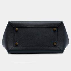 Pre Owned Celine Black Mini Grained Calfskin Belt Bag
