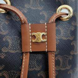 Pre Owned Celine Brown PVC Triumph Clara Bag