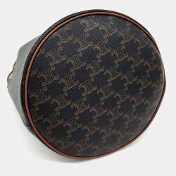 Pre Owned Celine Brown PVC Triumph Clara Bag