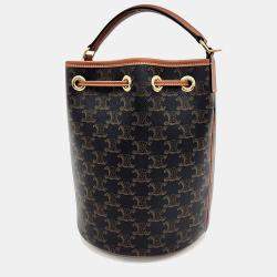 Pre Owned Celine Brown PVC Triumph Clara Bag