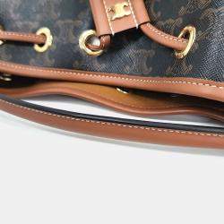 Pre Owned Celine Brown PVC Triumph Clara Bag