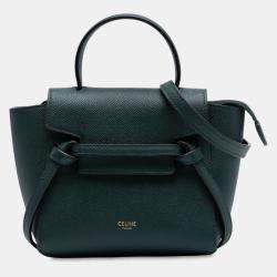 Pre Owned Celine Pico Grained Calfskin Belt Bag
