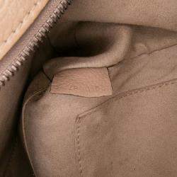 Pre Owned Celine Nano Leather Luggage Tote
