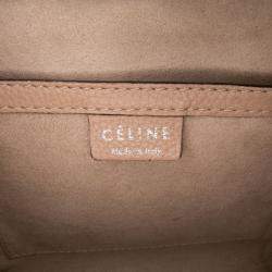 Pre Owned Celine Nano Leather Luggage Tote