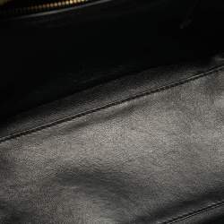 Pre Owned Celine Black Leather Micro Luggage Tote