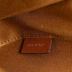 Pre Owned Celine Mini Triomphe Coated Canvas Besace Crossbody
