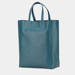 Pre Owned Celine Small Grained Calfskin Vertical Cabas Satchel
