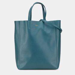 Pre Owned Celine Small Grained Calfskin Vertical Cabas Satchel