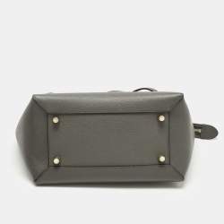 Pre Owned Celine Grey Leather Mini Belt Top Handle Bag