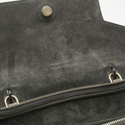 Pre Owned Celine Grey Leather Mini Belt Top Handle Bag