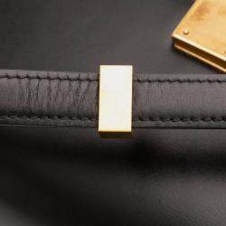 Pre Owned Celine Black Small Calfskin Classic Box