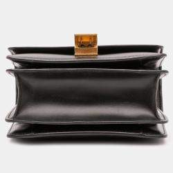 Pre Owned Celine Black Small Calfskin Classic Box