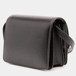 Pre Owned Celine Black Small Calfskin Classic Box