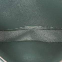 Pre Owned Celine Multicolor Shearling Triomphe Chain Shoulder Bag