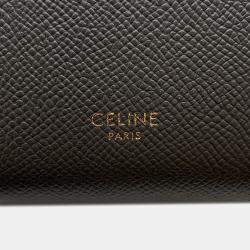 Pre Owned Celine Belt Bag Gray Leather Size Nano