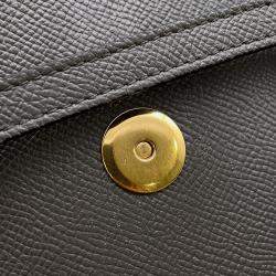 Pre Owned Celine Belt Bag Gray Leather Size Nano