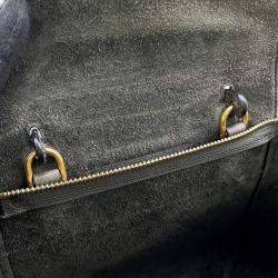 Pre Owned Celine Belt Bag Gray Leather Size Nano