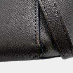 Pre Owned Celine Belt Bag Gray Leather Size Nano